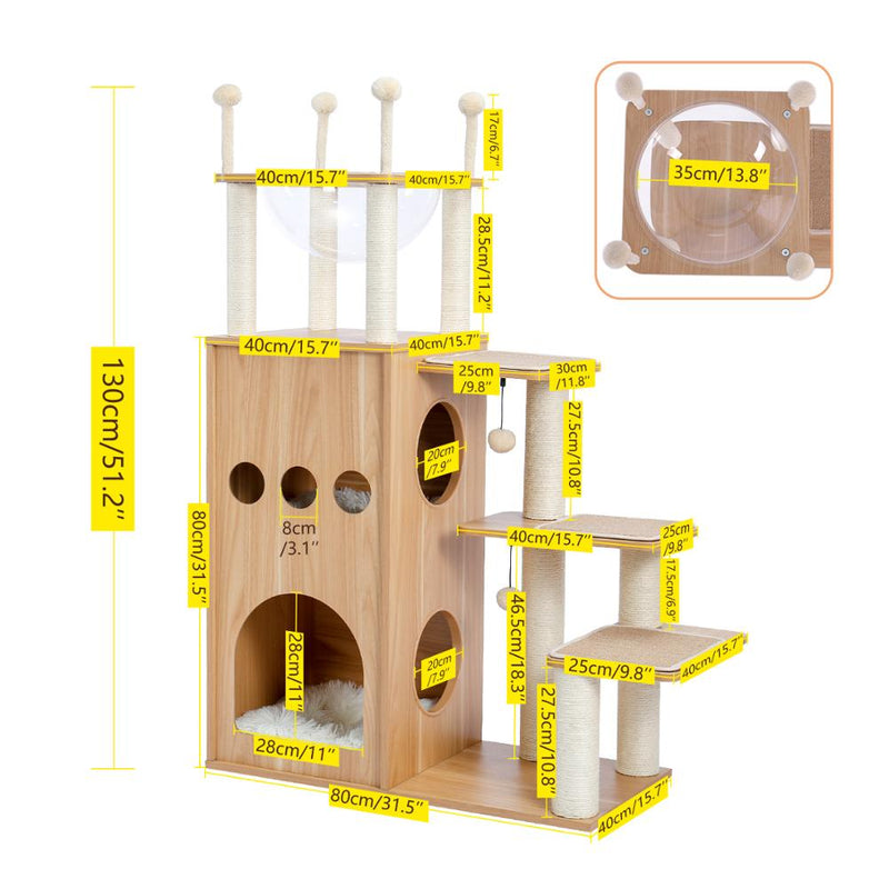 Cat Tree Furniture Tower Climb Activity Tree Scratcher