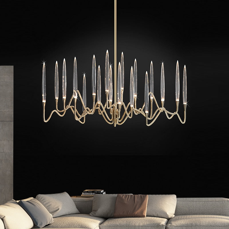 2024 Modern Luxury Light LED Crystal Chandelier