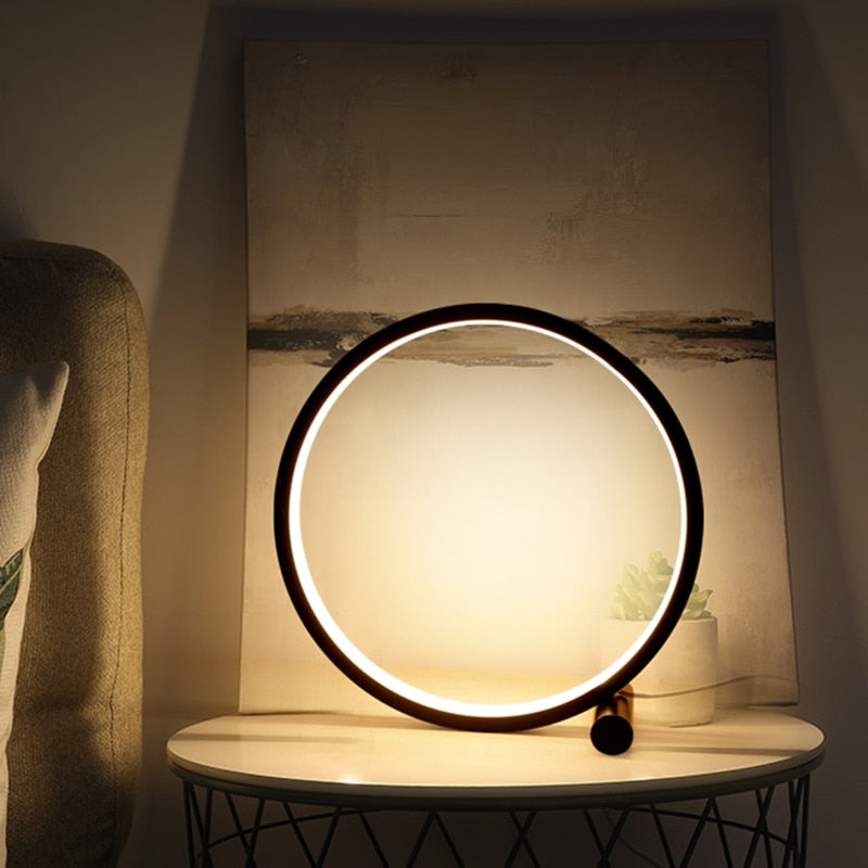 Modern Round LED Desk Lamp