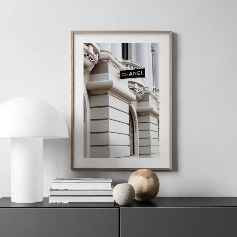 Fashion Luxury Paris Street Window Wall Art