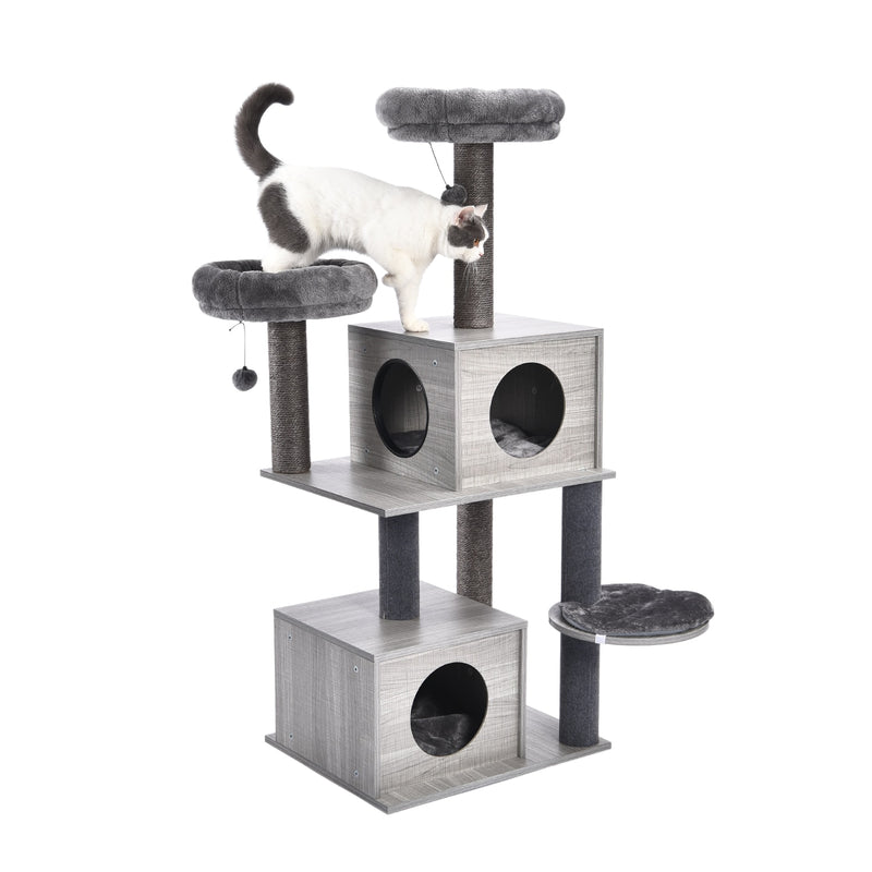 Cat Tree Furniture Tower Climb Activity Tree Scratcher