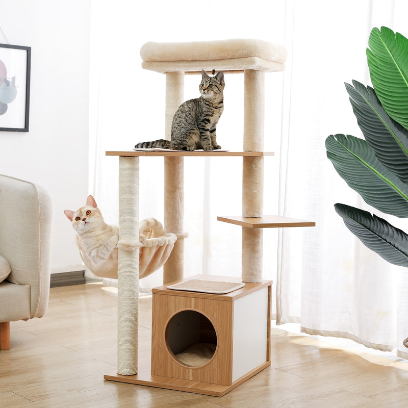 Cat Tree Furniture Tower Climb Activity Tree Scratcher