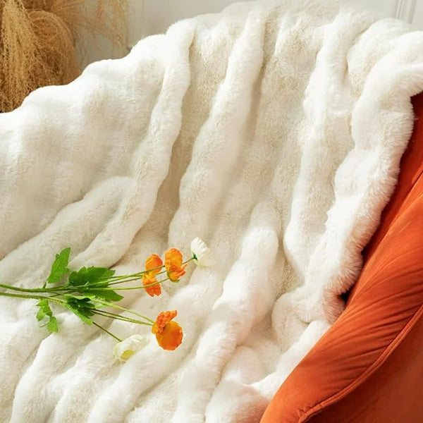 130x160cm Winter Warm Blanket Tuscan Faux