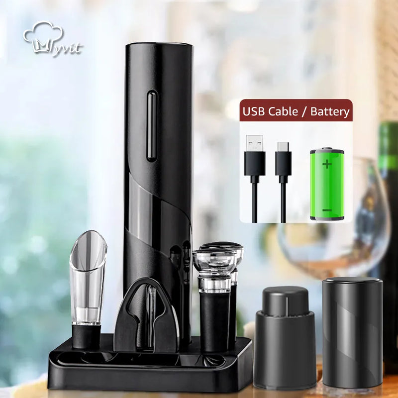 Electric Wine Opener Automatic Corkscrew Wine Openers with Stand Holder