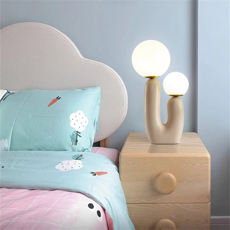 Unique -Children's room bedroom bedside lamp creative art