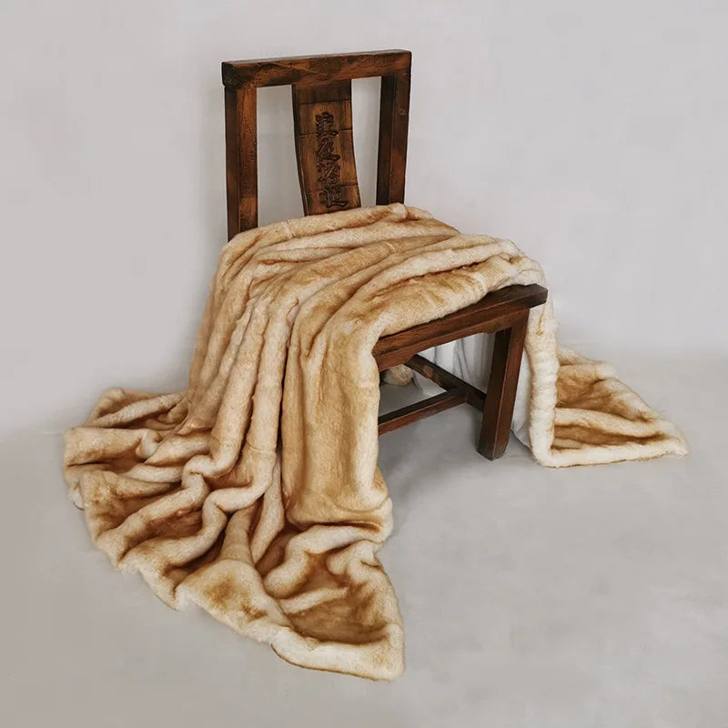 Faux Fur Blanket high-end blanket