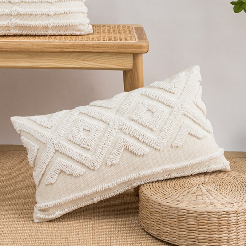 European Style Fringed Suede Pillowcase Bohemian Style