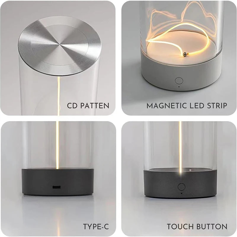 AUGE LIGHT Minimalist Table Lamp Creative Design Bedside Battery powered.