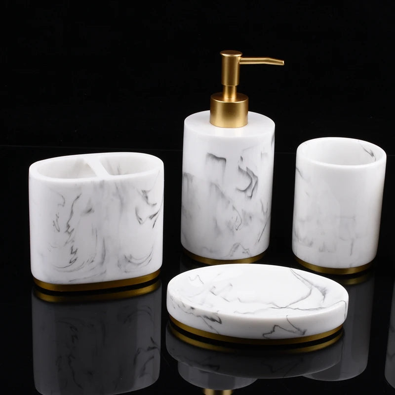 Bathroom Accessories Set, 5 Pieces Bath Ensemble