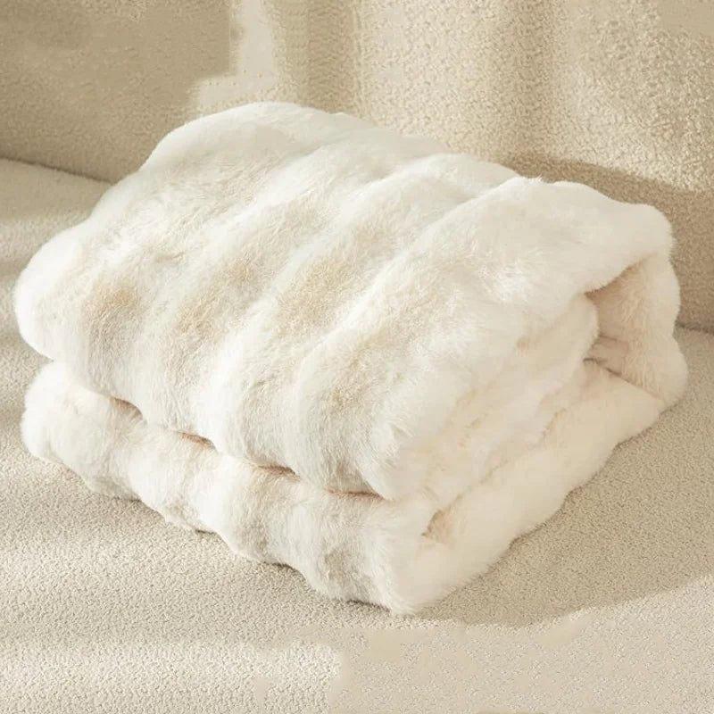 130x160cm Winter Warm Blanket Tuscan Faux